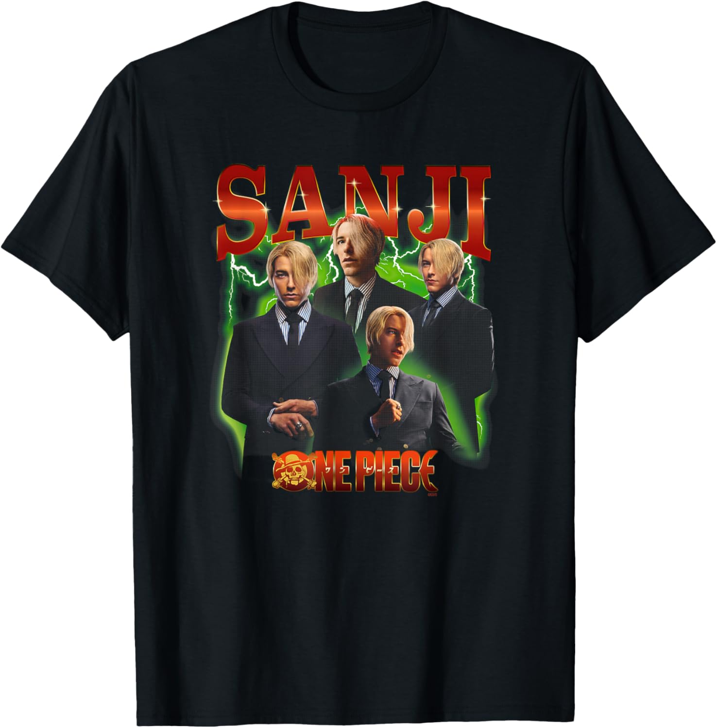 Netflix One Piece Sanji Heartthrob Officially Licensed T-Shirt - T-Shirt | Black