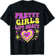 Pretty Girls Lift Heavy Retro Gym Workout Fitness T-Shirt - T-Shirt | Black