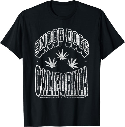 Official Snoop Dogg California Leaf T-Shirt - T-Shirt | Black