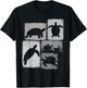 Turtle Vintage Collage Sea Animal Lover T-Shirt - T-Shirt | Black