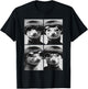 Funny Opossums with Sunglasses Forest Animals Bob Haircut T-Shirt - T-Shirt | Black