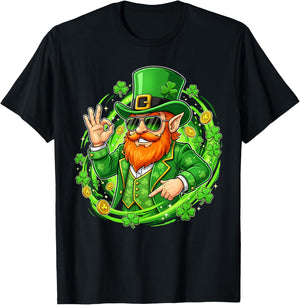 67 Six Seven Gen Alpha Slang Leprechaun Funny St. Patricks T-Shirt - T-Shirt | Black