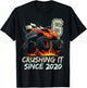 Birthday Monster Truck 6 Year Old Boys 6th Party Born 2020 T-Shirt - T-Shirt | Black
