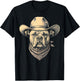 Vintage American Bulldog Cowboy Hat Bandana Retro Western T-Shirt - T-Shirt | Black