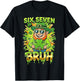 Bruh 67 Six Seven 6 7 Meme St Patricks Day Funny Boys Kids T-Shirt - T-Shirt | Black