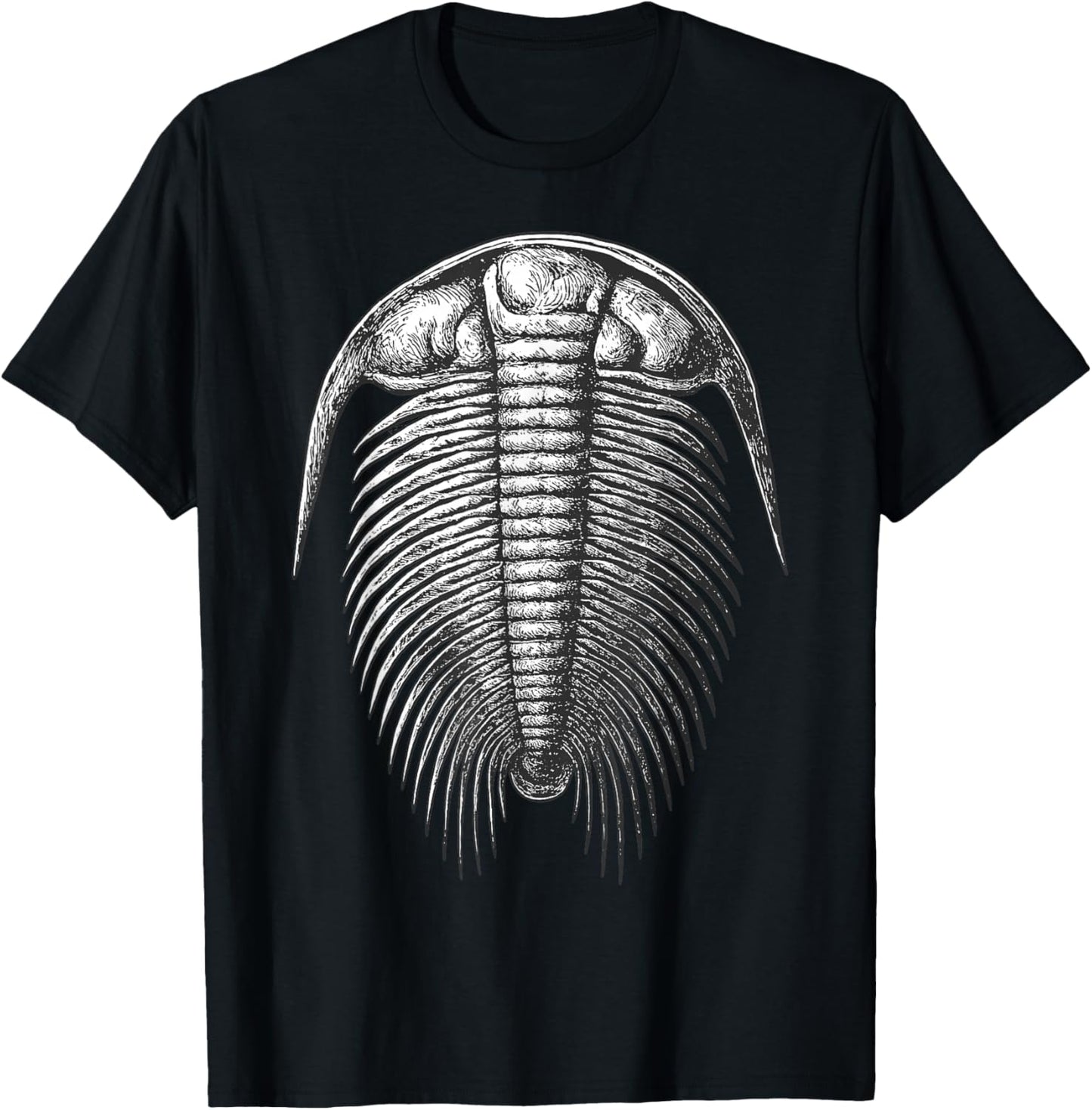 Paradoxides Trilobite Fossil – Cambrian Marine Life T-Shirt - T-Shirt | Black