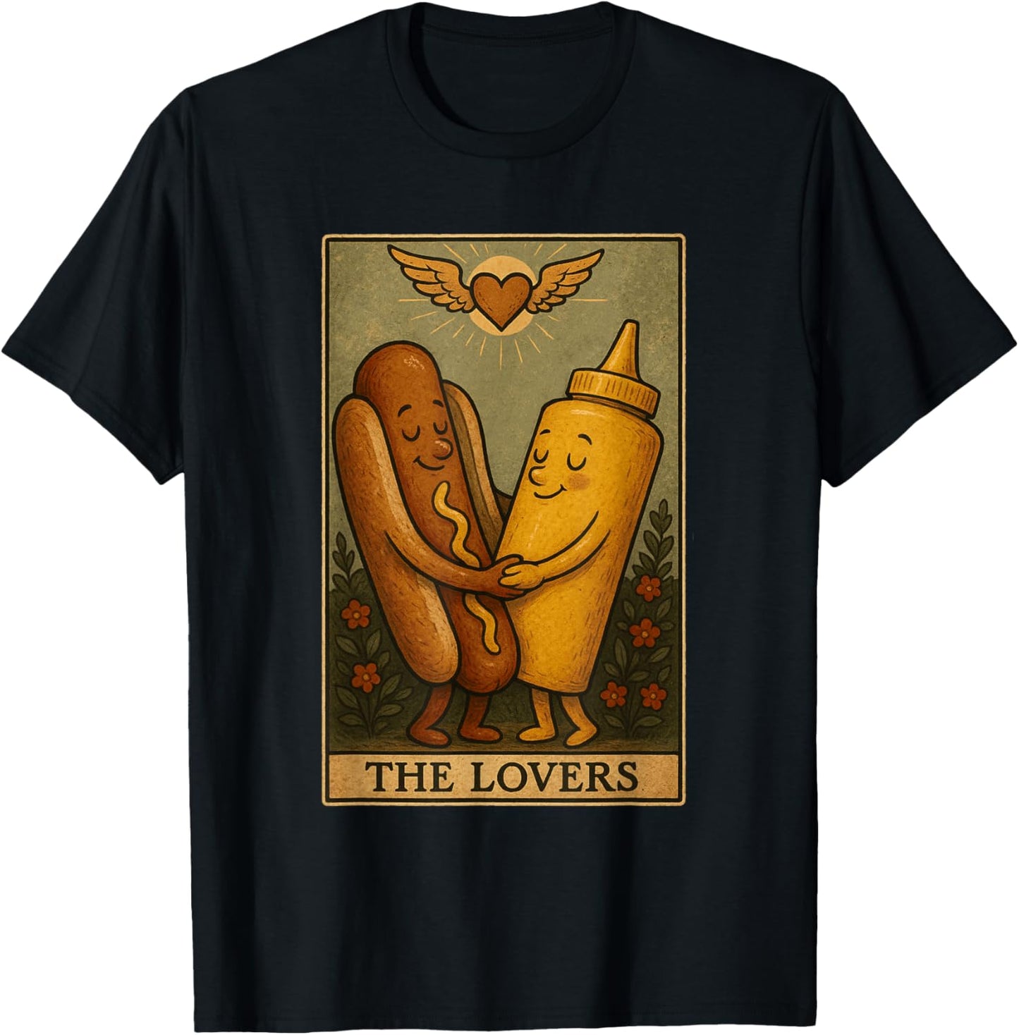 Funny Hot Dog Lover Hot Dog Design Women Men Food T-Shirt - T-Shirt | Black
