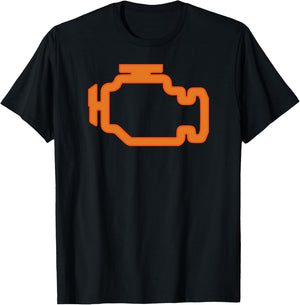 Check Engine Light T-Shirt - T-Shirt | Black