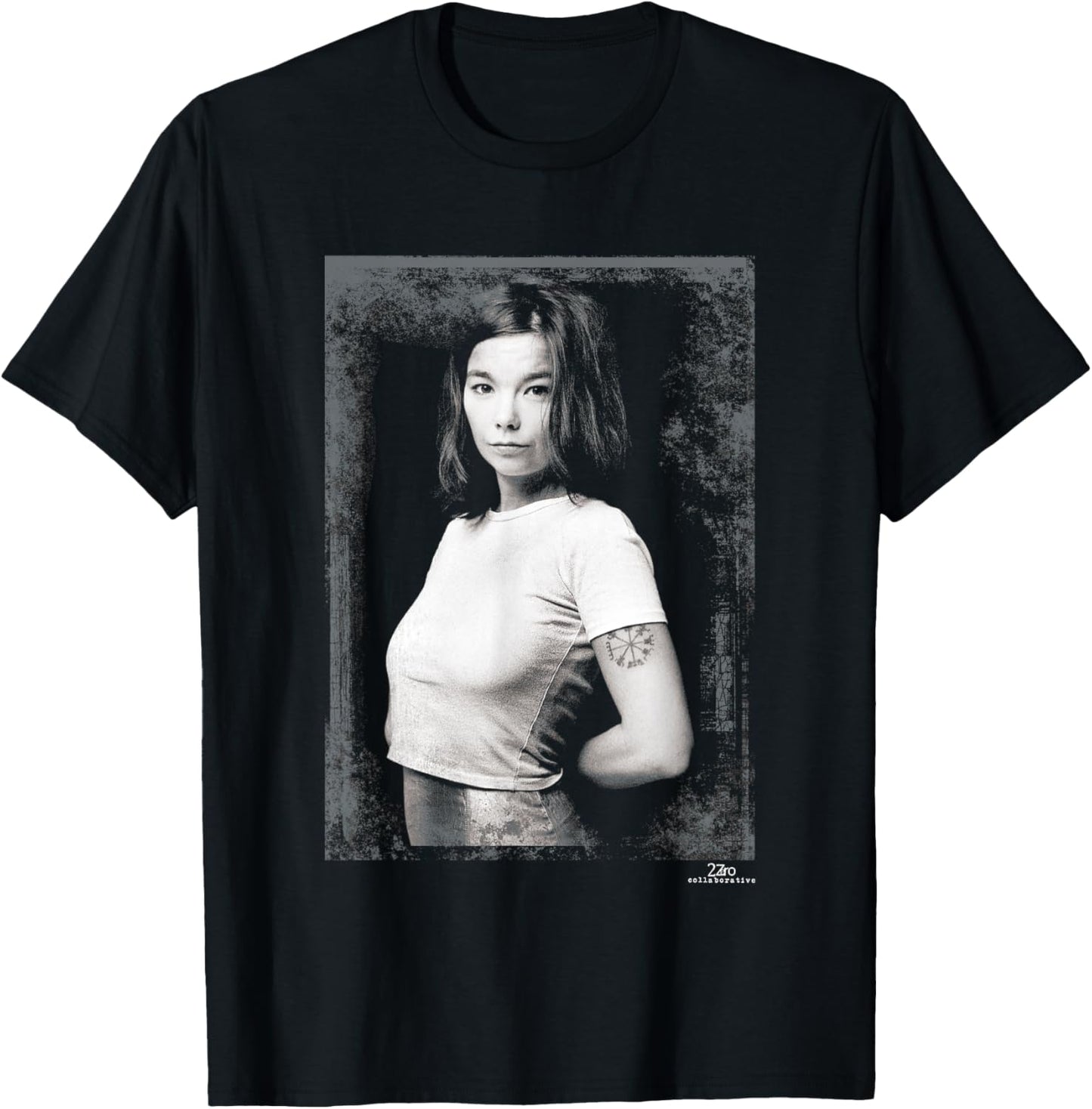 Bjork Debut Tour Era Photo by Phil Nicholls T-Shirt - T-Shirt | Black