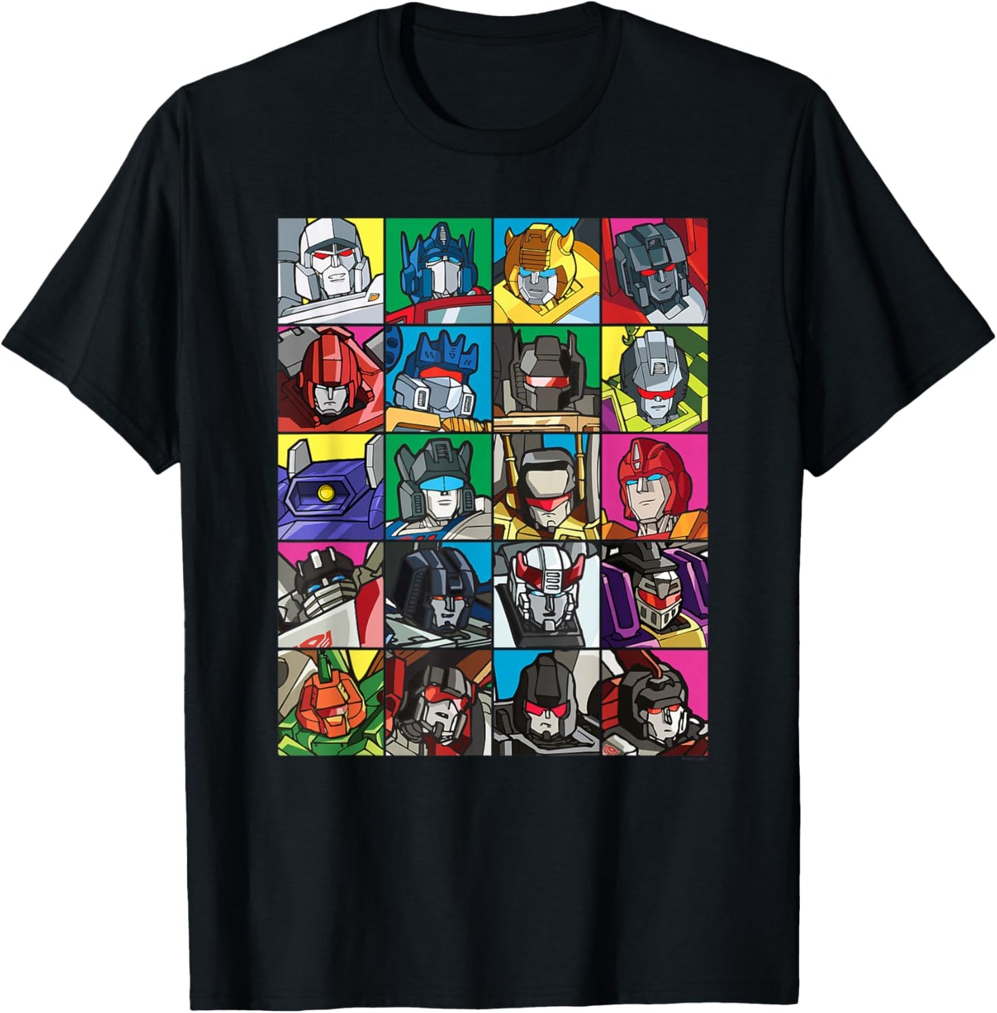 Transformers Transformer Squares T-Shirt - T-Shirt | Black