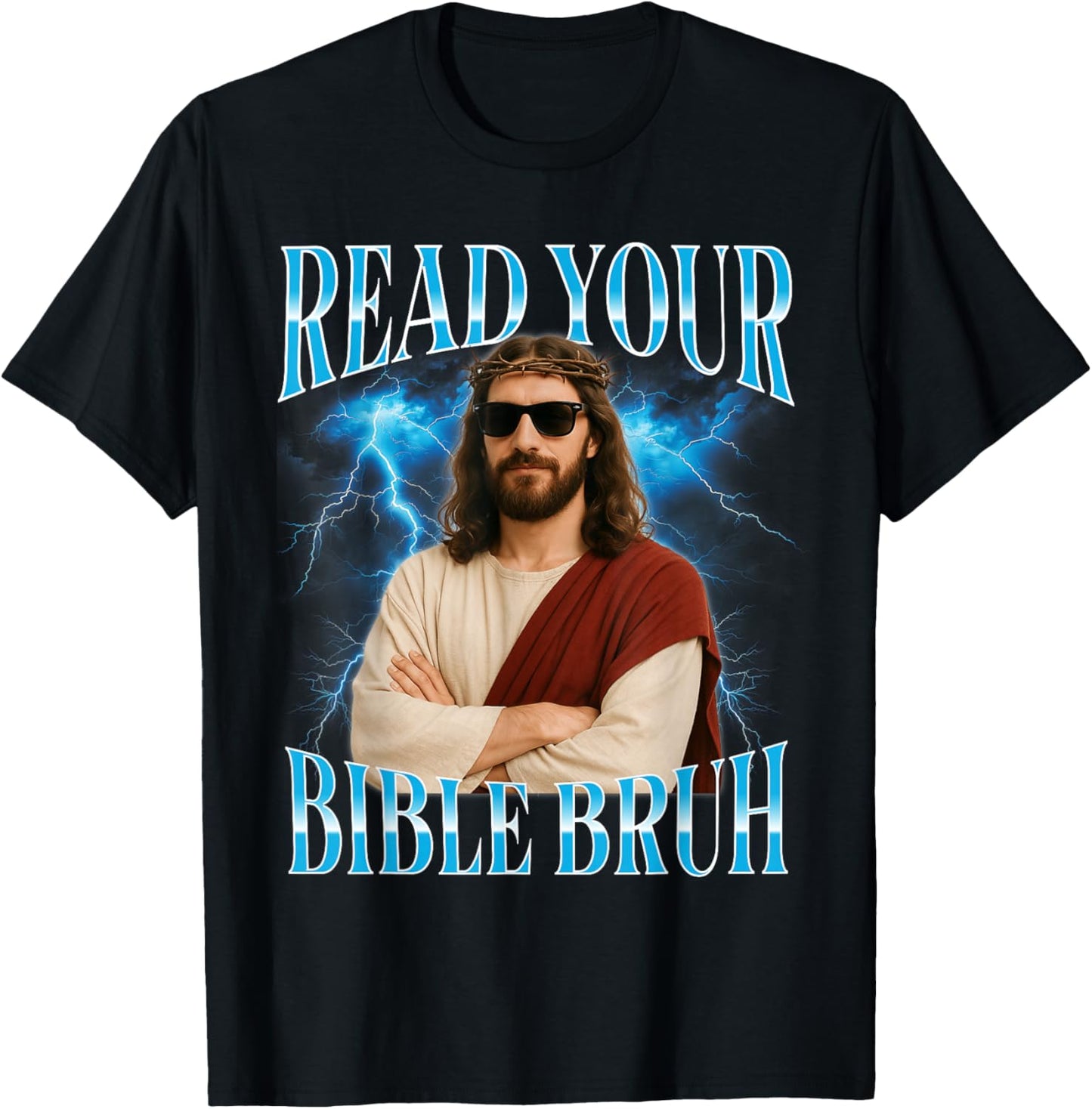 Funny Christian Read Your Bible Bruh T-Shirt - T-Shirt | Black