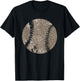 Vintage Leopard Baseball Softball Mama Funny Game Day Sport T-Shirt - T-Shirt | Black