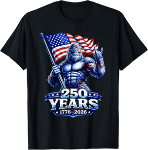 250 Years 1776 2026 250th Shirt American Patriotic 4th July T-Shirt - T-Shirt | Black