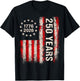 250 Years American History Commemorative Art 1776 2026 T-Shirt - T-Shirt | Black