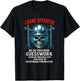 Crane Operator - Skull USA Construction T-Shirt - T-Shirt | Black