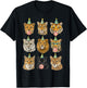 Funny Animal Birthday Party Wild Cats Zoo Birthday Boys Kids T-Shirt - T-Shirt | Black