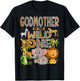 Godmother of The Wild One 1st Birthday Boy Safari Jungle T-Shirt - T-Shirt | Black