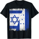 Half Israel Honduras Split Flag Israelis Pride Roots T-Shirt - T-Shirt | Black