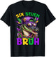 Mardi Gras Six Seven Bruh Mardigator Alligator 6 7 Meme Boys T-Shirt - T-Shirt | Black