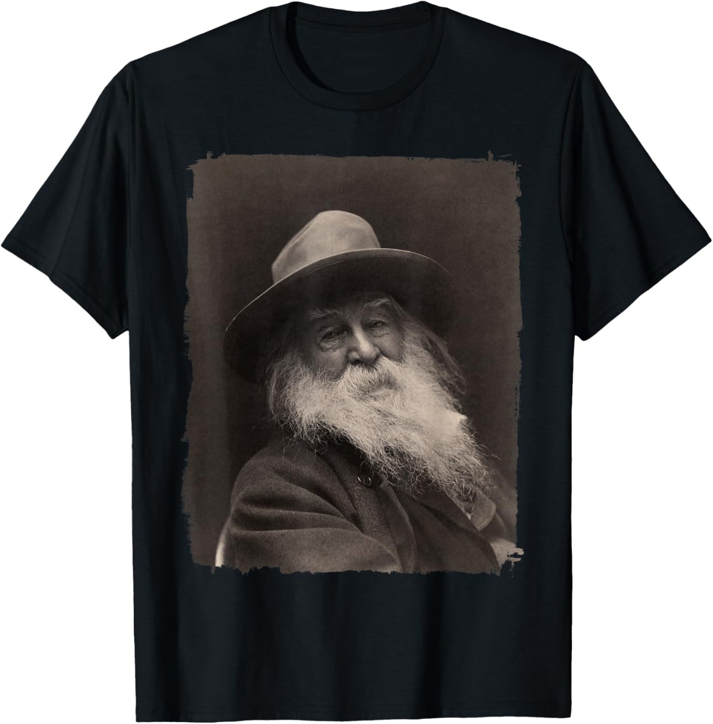 Walt Whitman, The Great American Poet T-Shirt - T-Shirt | Black