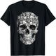 Skull But It's Cats Kitty Skeleton Halloween Cat Skull T-Shirt - T-Shirt | Black