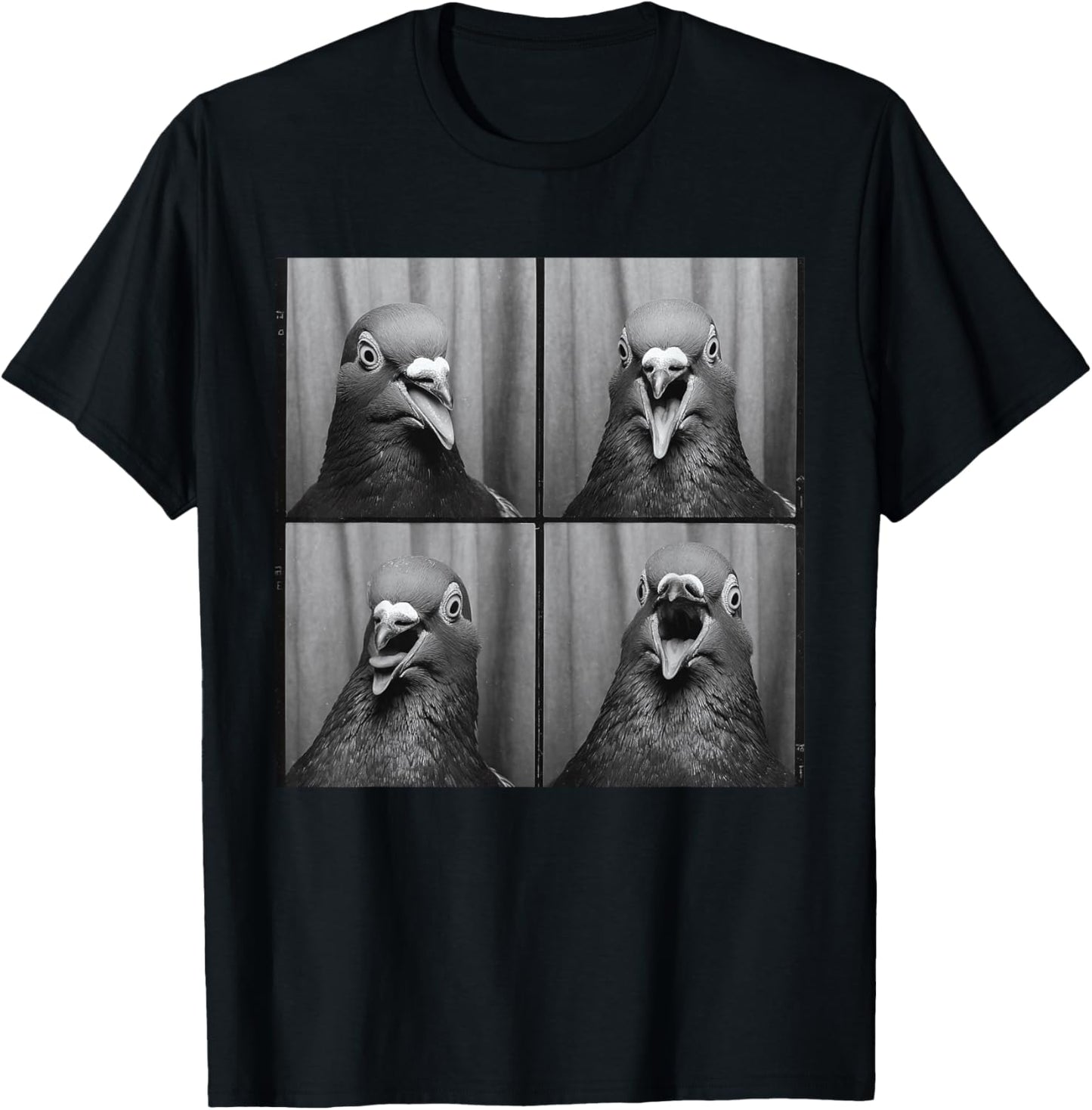 Funny Pigeon T-Shirt - T-Shirt | Black