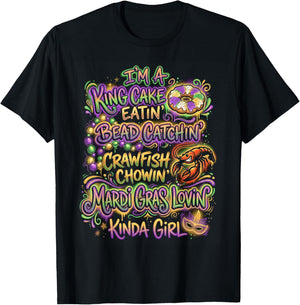 Beads Crawfish Parade Carnival T-Shirt - T-Shirt | Black