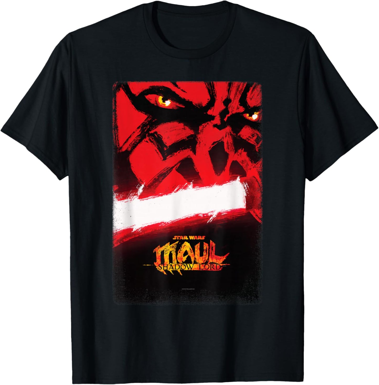 Star Wars Maul - Shadow Lord Official Pre-Release Poster Art T-Shirt - T-Shirt | Black