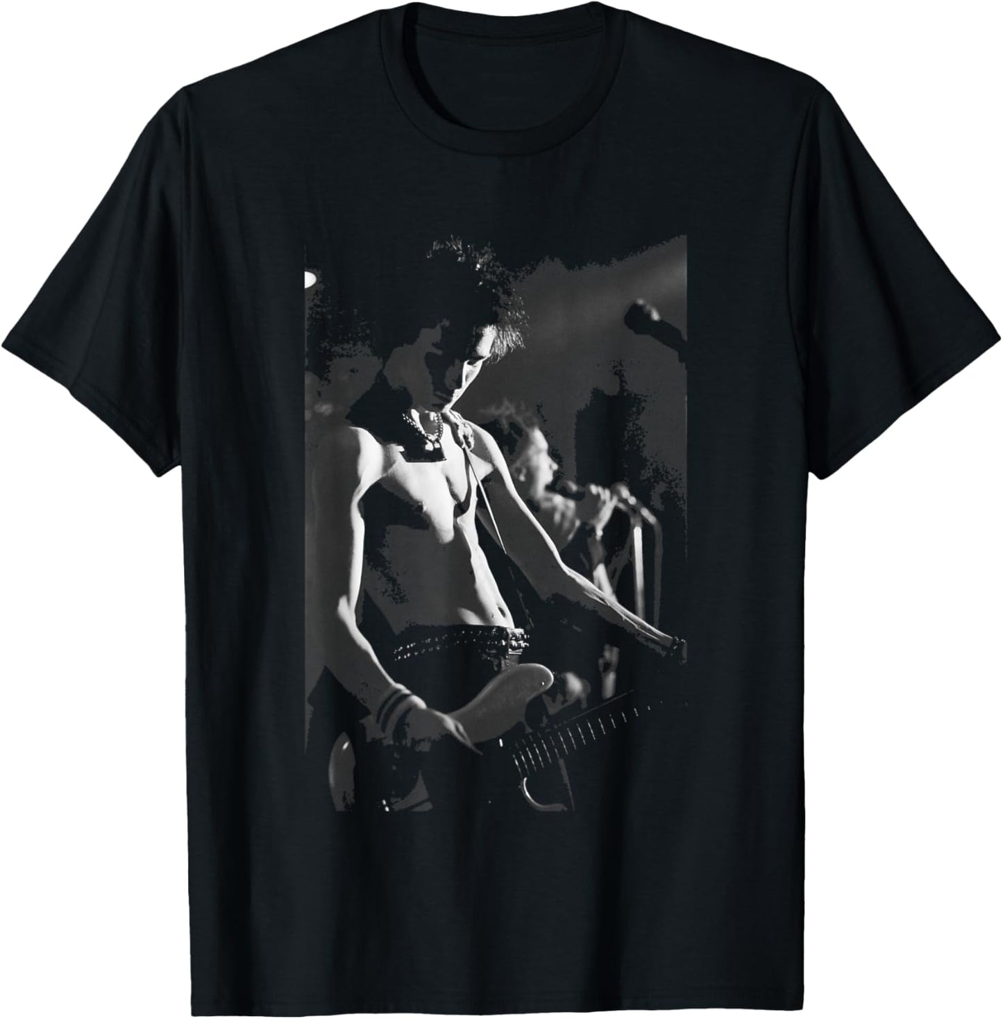 Sid Vicious Sex Pistols Bass Player Live 1977 T-Shirt - T-Shirt | Black