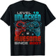 Level 19 Unlocked Awesome Since 2007 19th Birthday Gaming T-Shirt - T-Shirt | Black