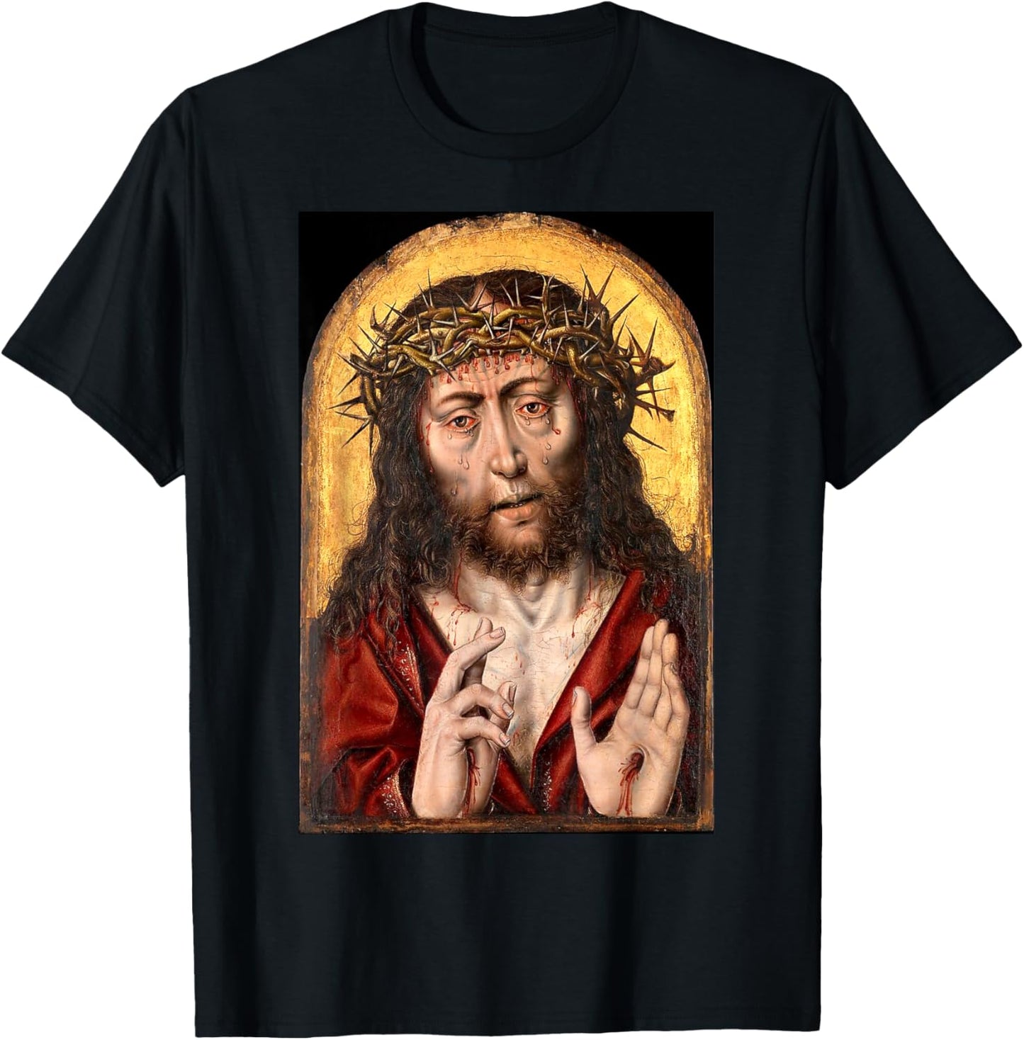 Jesus Christ Man of Sorrows Painting 1525 T-Shirt - T-Shirt | Black