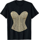 Halloween Pearl Corset Design Costume Show Girls T-Shirt - T-Shirt | Black
