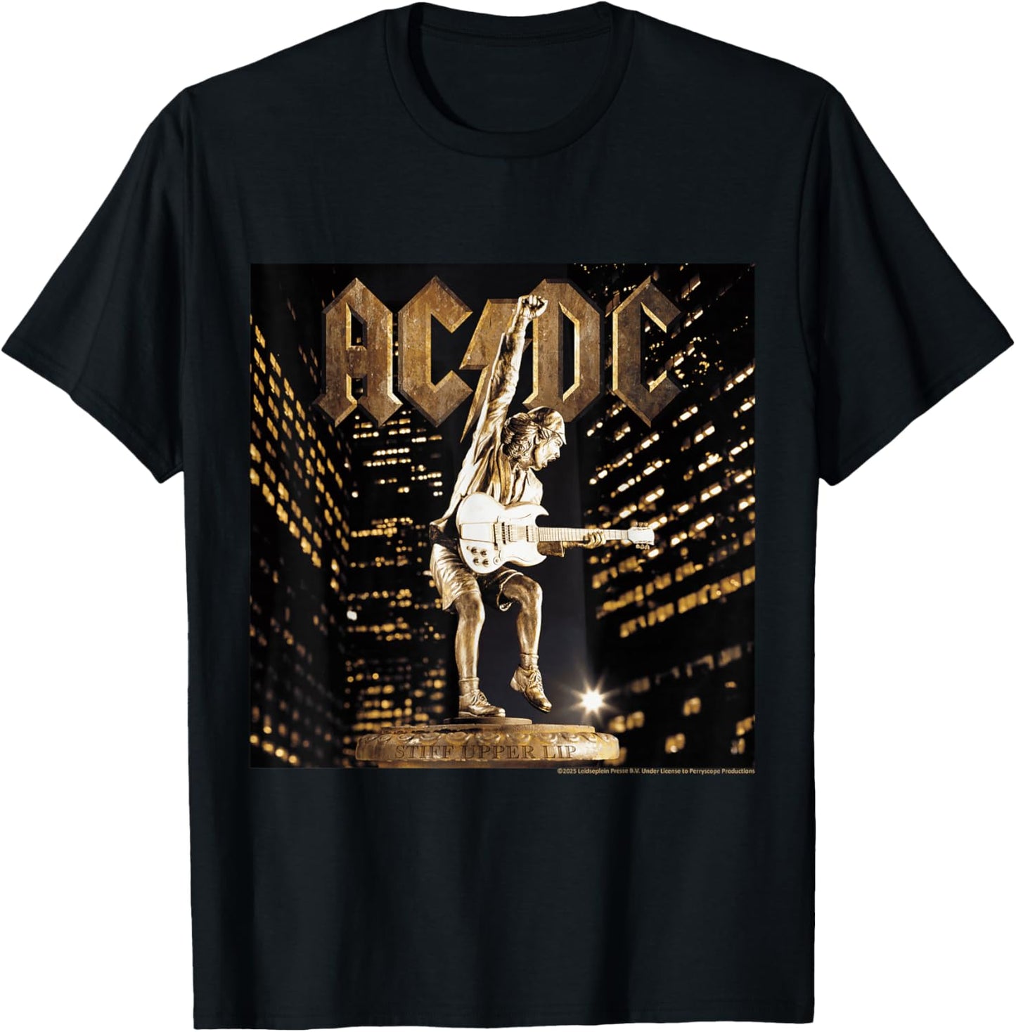 AC/DC Music Band Stiff Upper Lip City T-Shirt - T-Shirt | Black