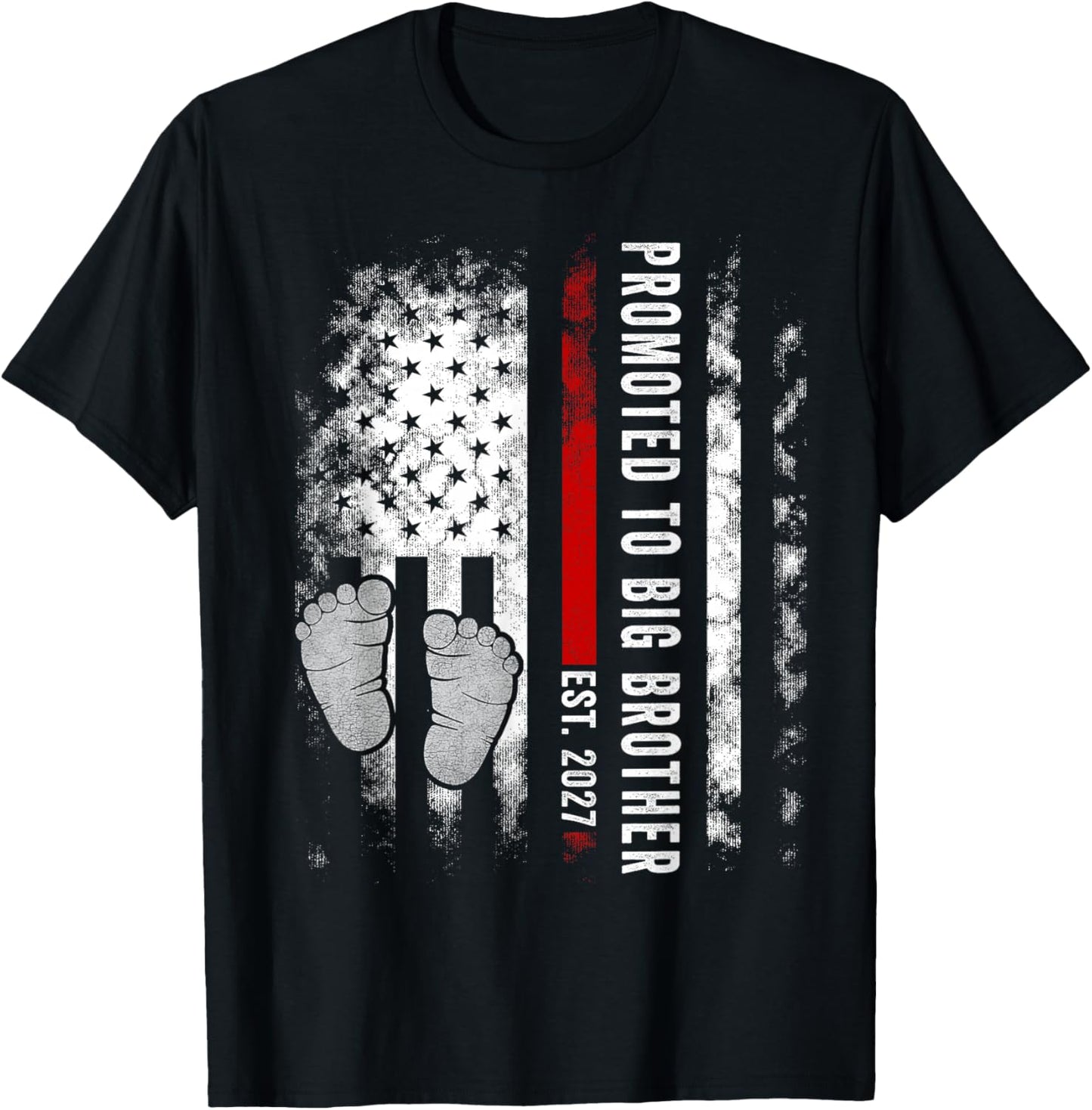 Promoted to Big Brother 2027 for Kids Toddler T-Shirt - T-Shirt | Black