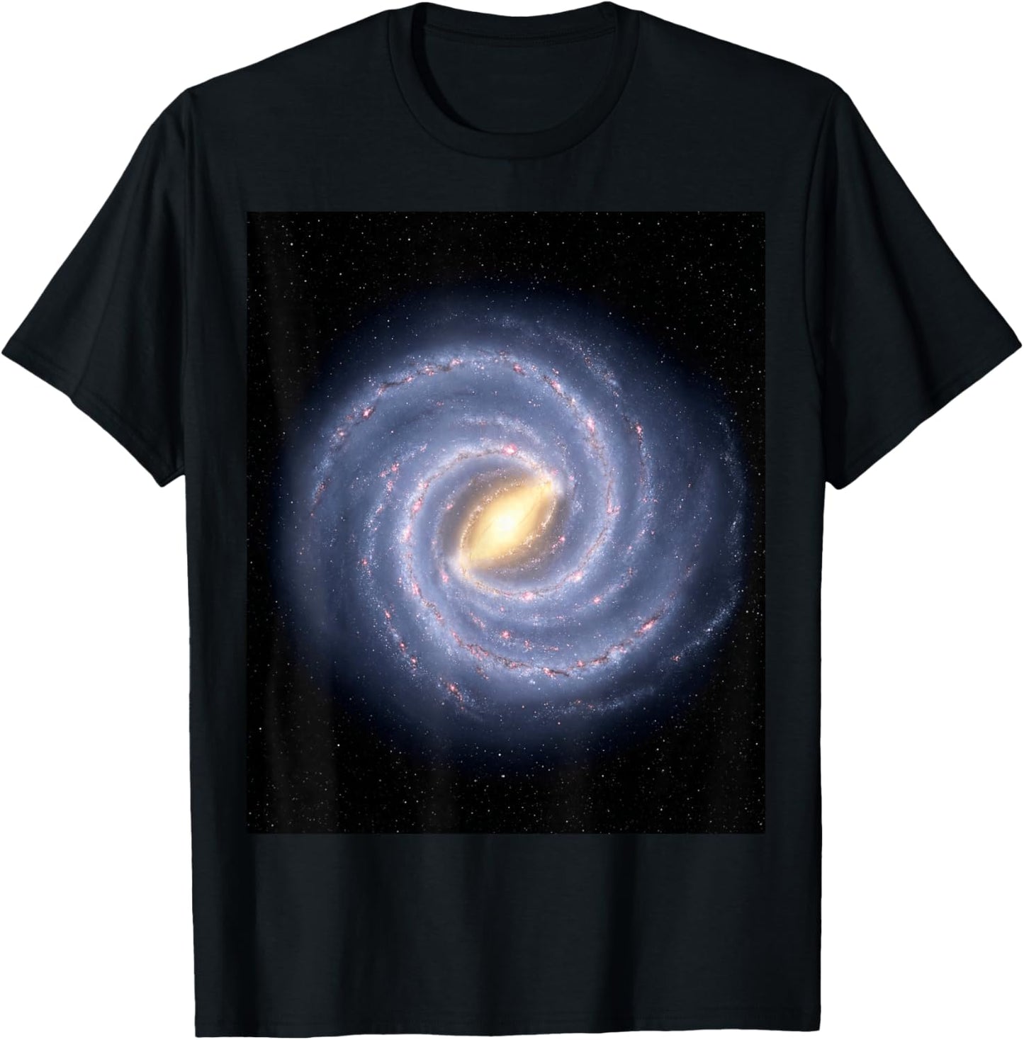 Milky Way Galaxy Astronomy Space Lovers T-Shirt - T-Shirt | Black