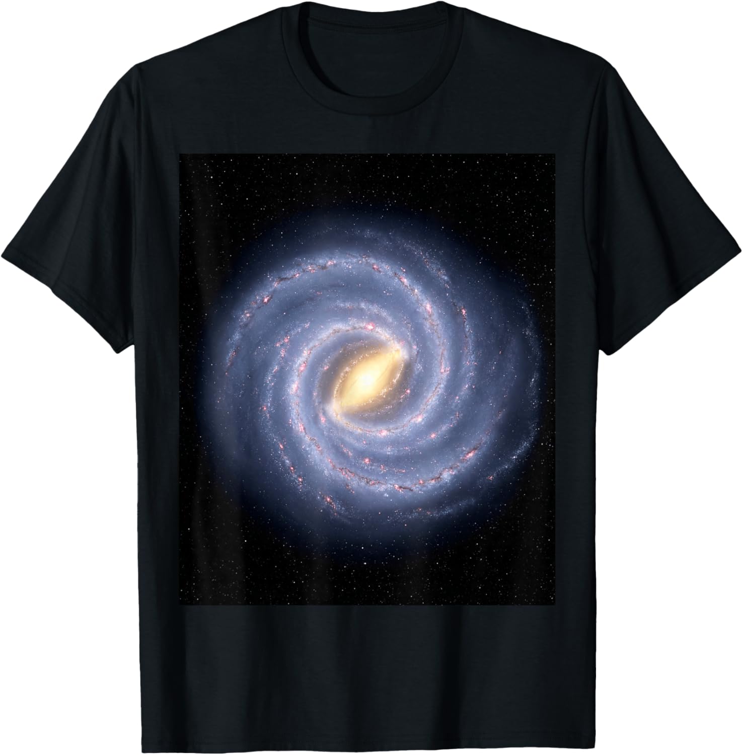 Milky Way Galaxy Astronomy Space Lovers T-Shirt - T-Shirt | Black