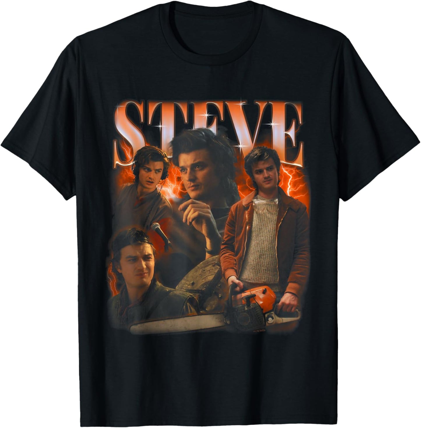 Stranger Things Steve Heartthrob Officially Licensed T-Shirt - T-Shirt | Black
