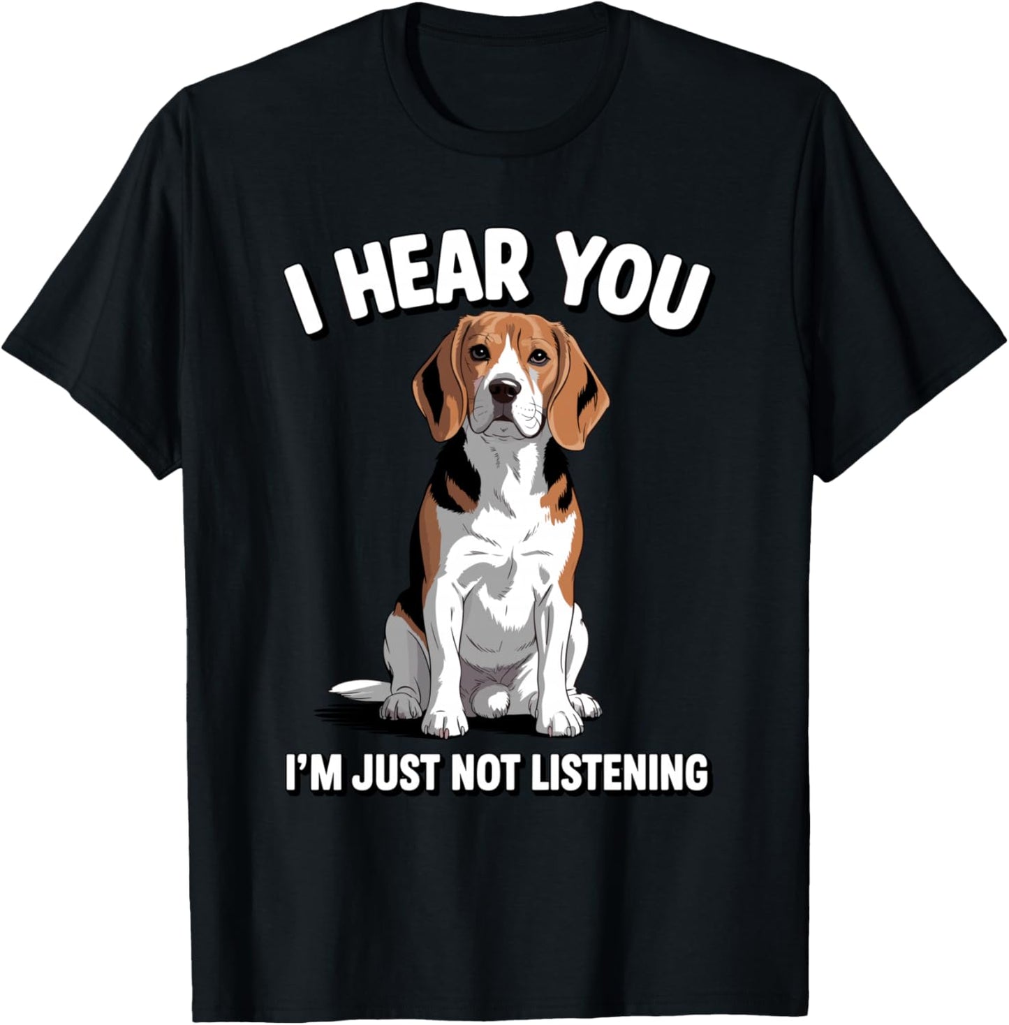 Cool Beagle Design Women Dog Themed Beagle Lovers T-Shirt - T-Shirt | Black