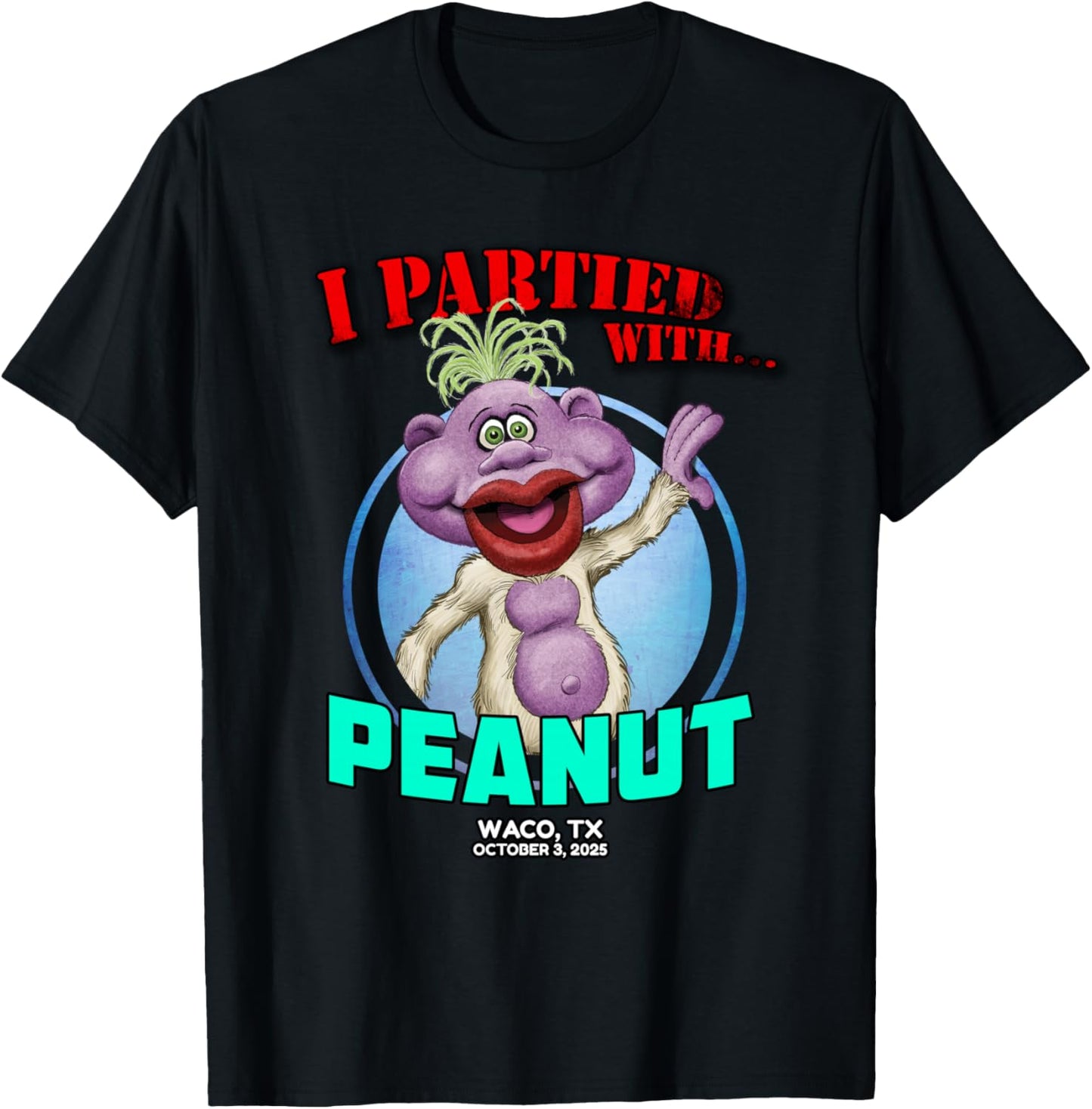 Peanut Waco, TX (2025) T-Shirt - T-Shirt | Black