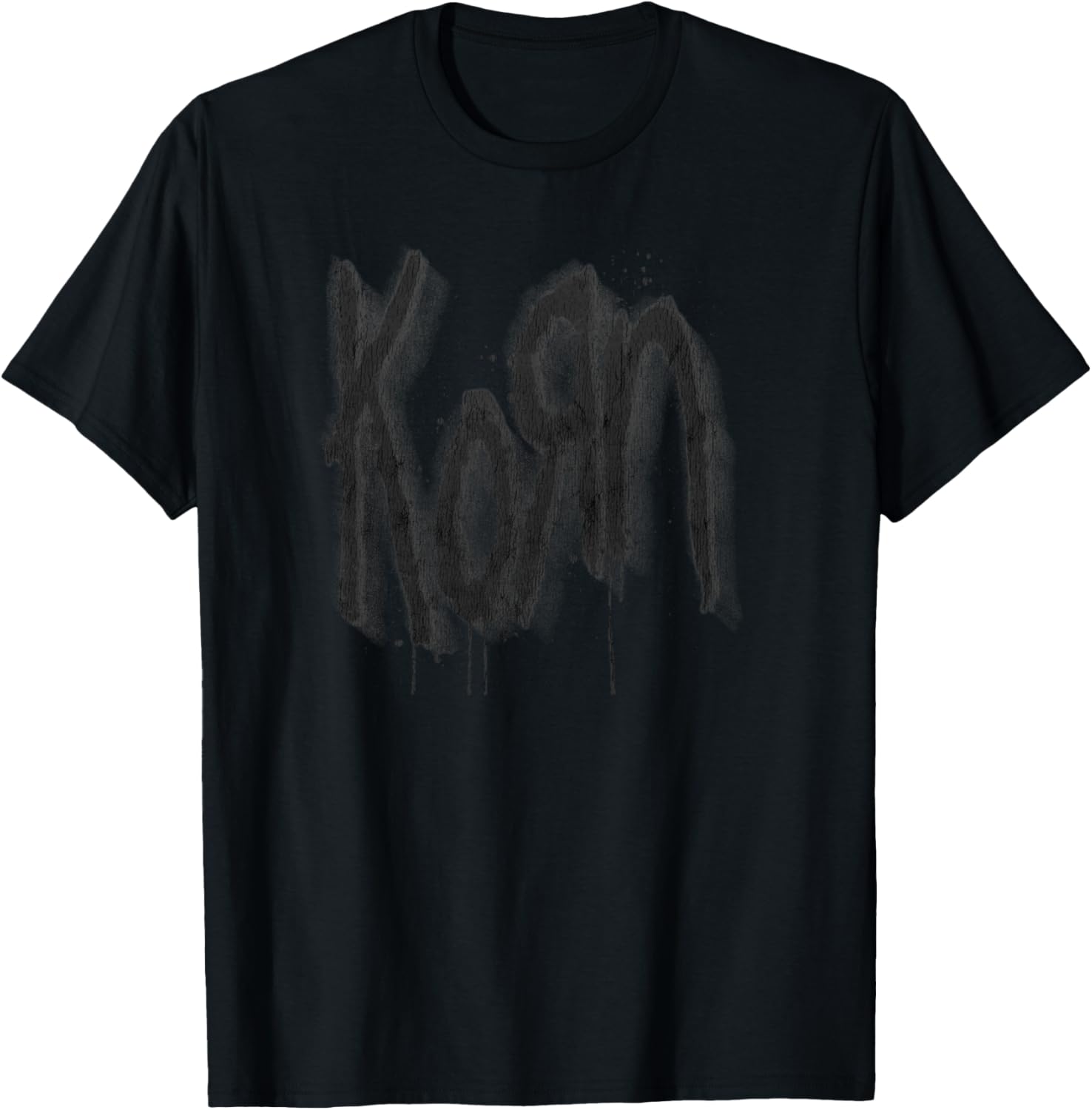Korn Spray Paint Logo T-Shirt - T-Shirt | Black