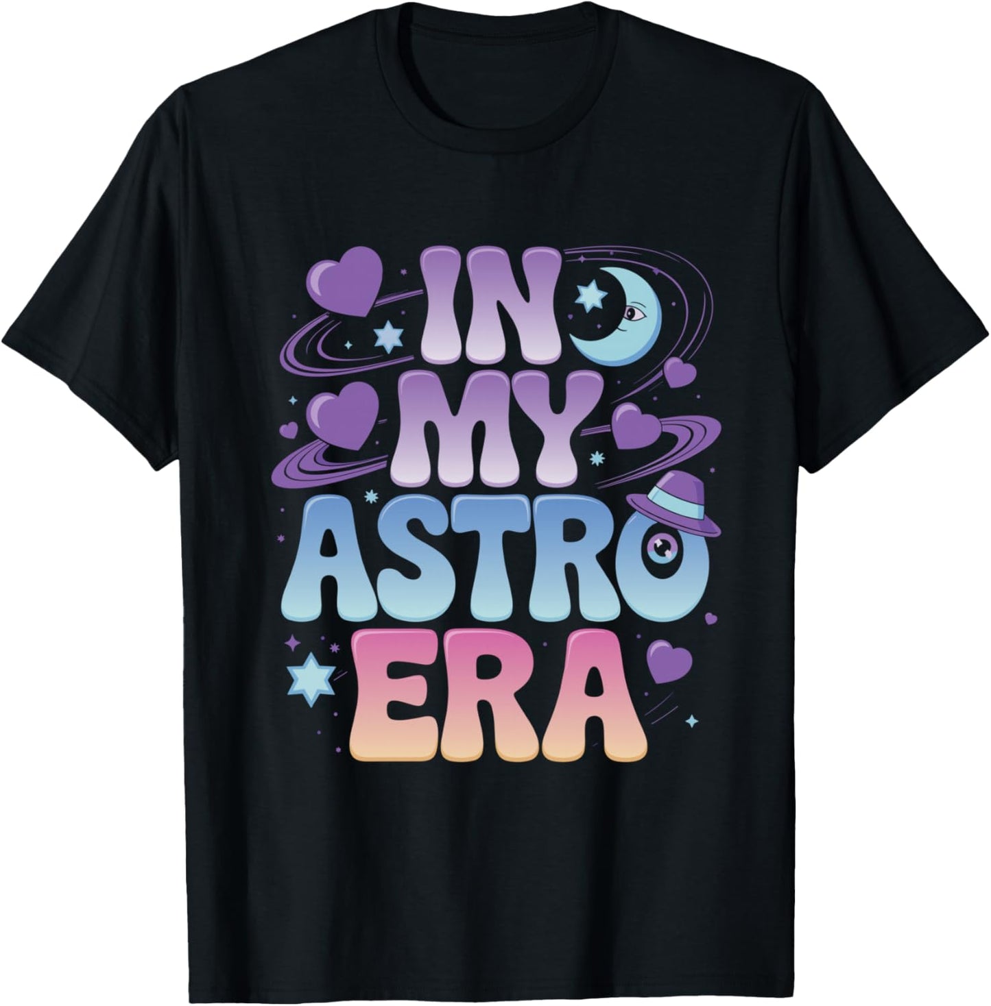 Funny Dandys World Astro Kids In My Astro Era Dandys World T-Shirt - T-Shirt | Black