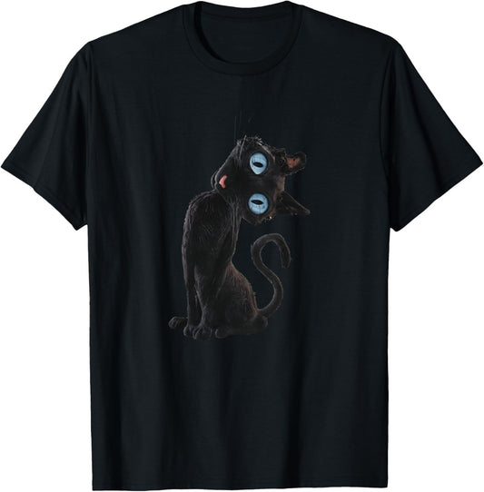 Coraline Cat, Creepy Cat, Cute Cat Meme T-Shirt - T-Shirt | Black