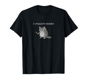 I Require Snacks Cat T-Shirt