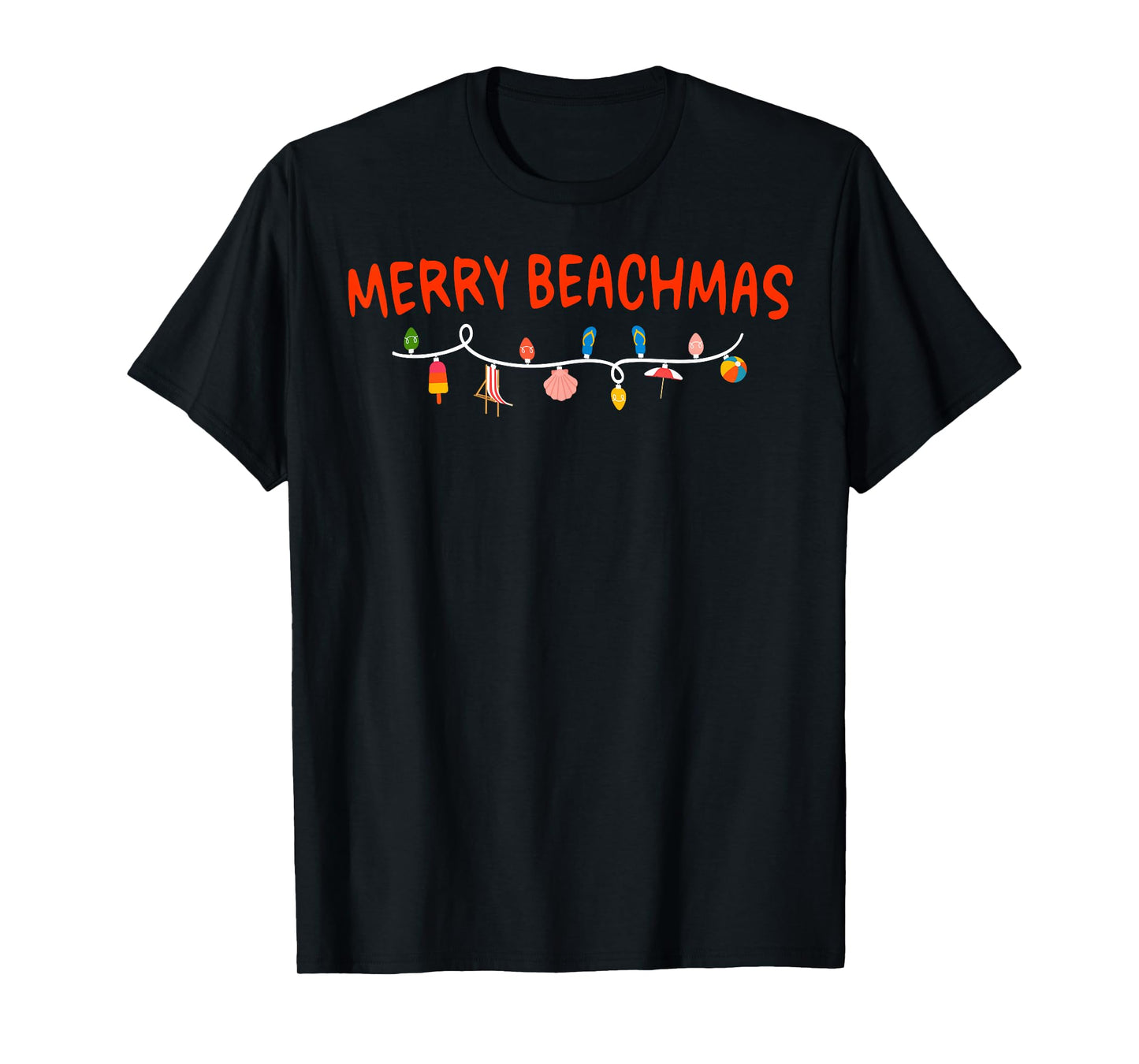 Merry Beachmas Tropical Christmas Hawaii Beach Vacation T-Shirt