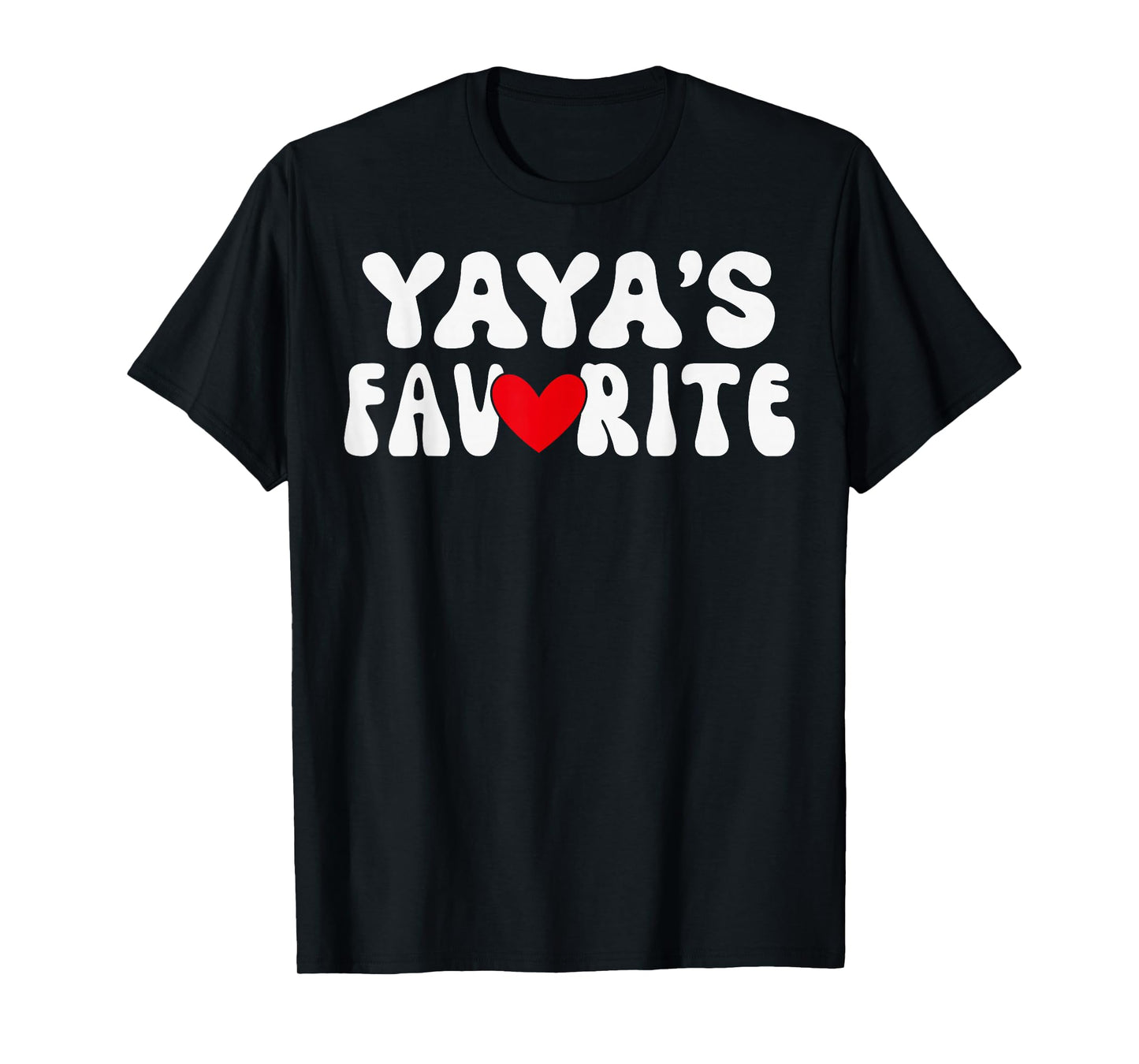 Yaya’S Favorite Funny Grandparent Grandchild Vintage Humor T-Shirt