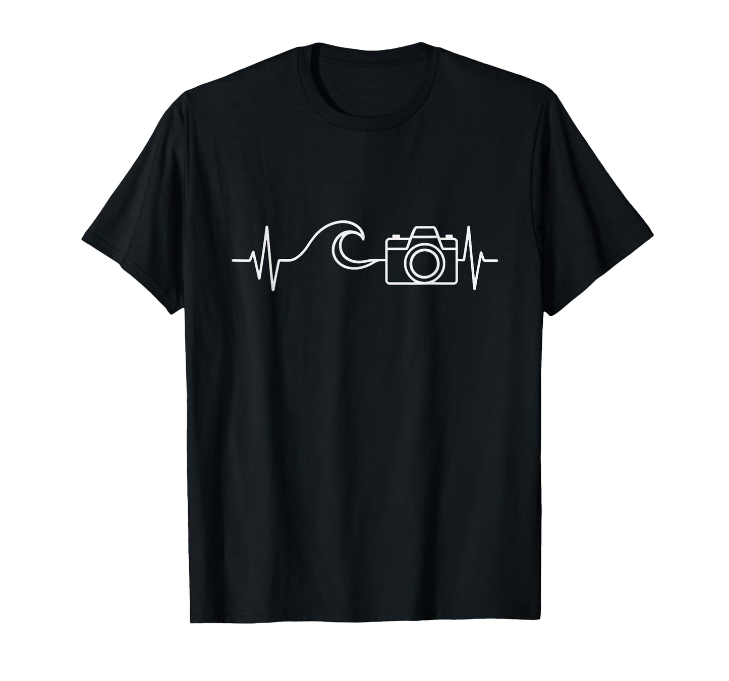 Travel Photographer for Photography Lover Ocean and Camera T-Shirt
