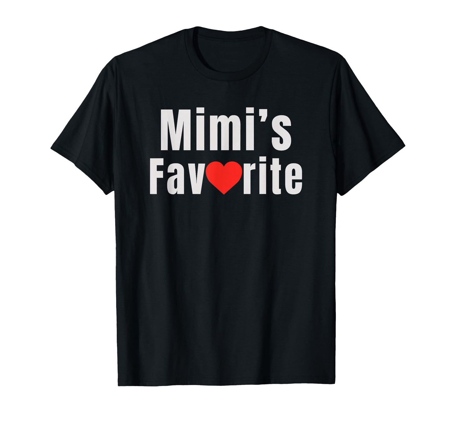 Mimi's Favorite Mom Heart Family for Kids Toddler T-Shirt