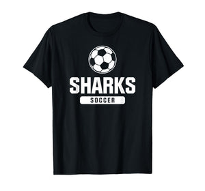 Sharks Soccer for Elementary, Middle, and High Schools T-Shirt