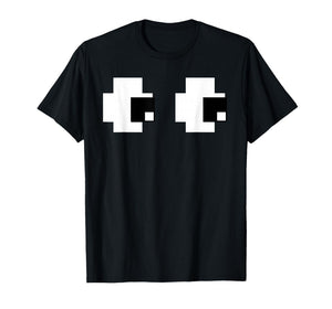 Retro Arcade Game Ghost Eyes Group Halloween Costume T-Shirt