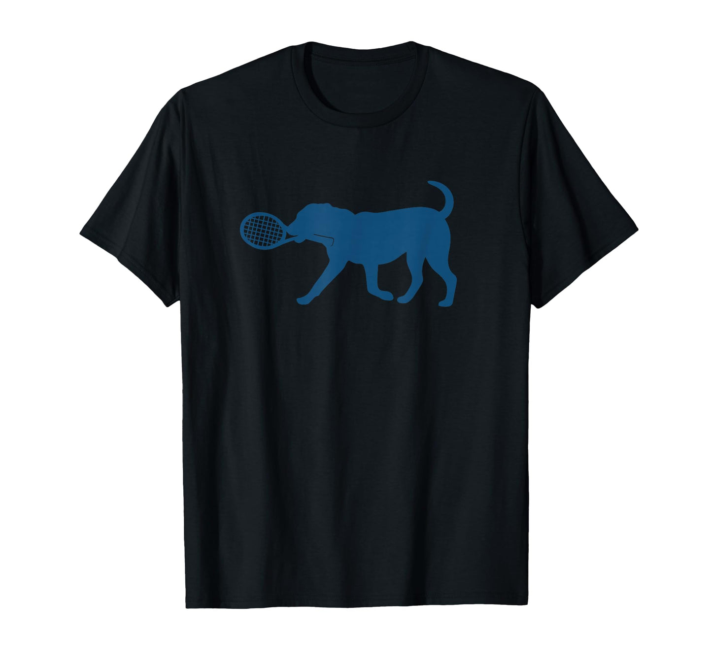Tennis Dog Tee Silhouette Funny Sports Lovers Kids Boys Girl T-Shirt